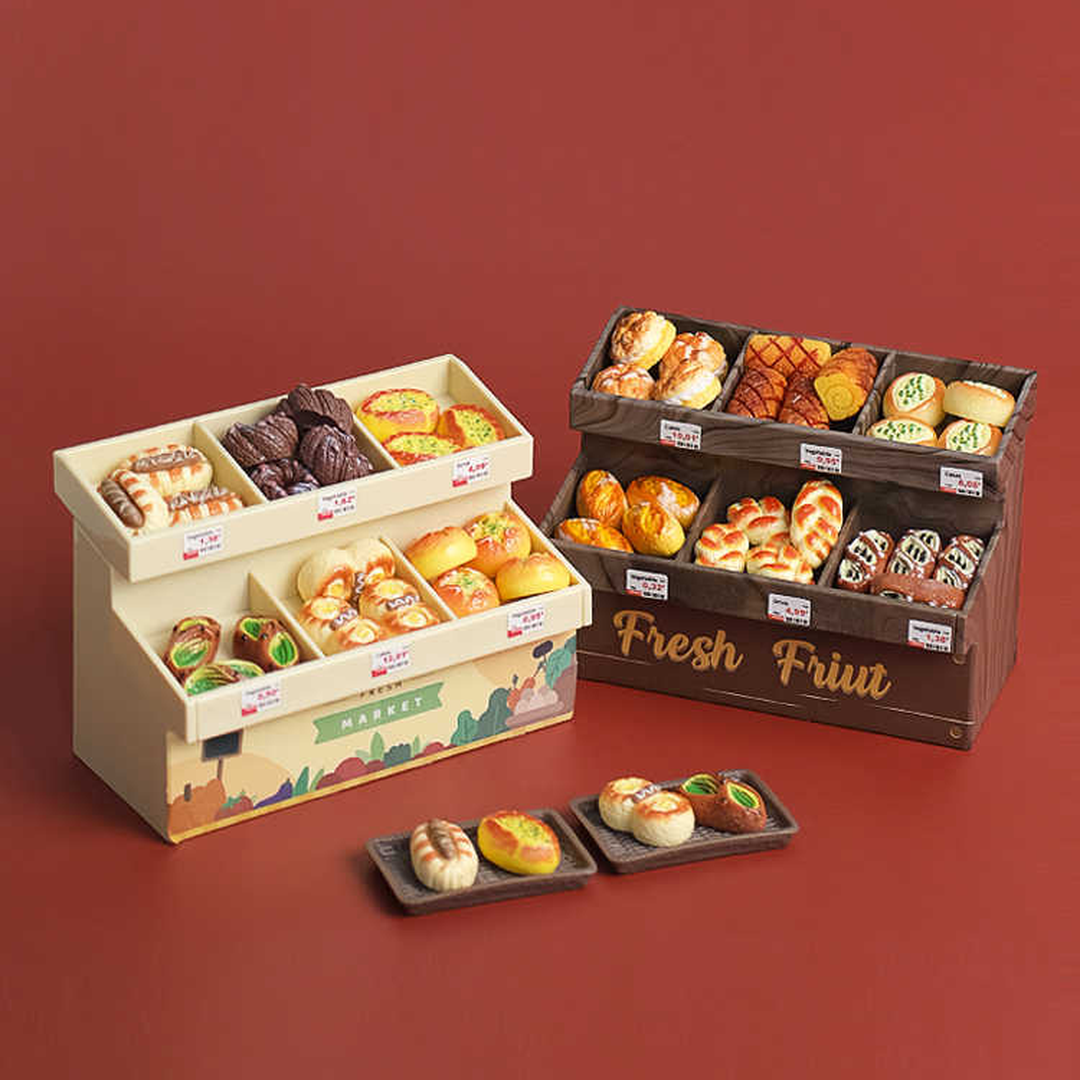 A Little Shop Full of Treats: Miniature Bakery and Bread Display Bundle