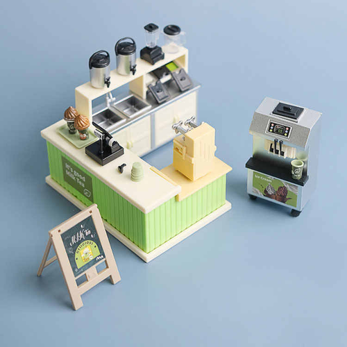 A Sweet Little Sip: 90-Piece Miniature Milk Tea Shop Set