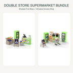 Double the Tiny Shopping: 90-Piece and 100-Piece Supermarket Bundle