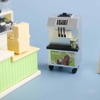 Two Tiny Counters, One Sweet Scene: Miniature Milk Tea and Coffee Shop Bundle