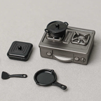 Dinner Prep in Miniature: Sink and Stove Cabinet Set
