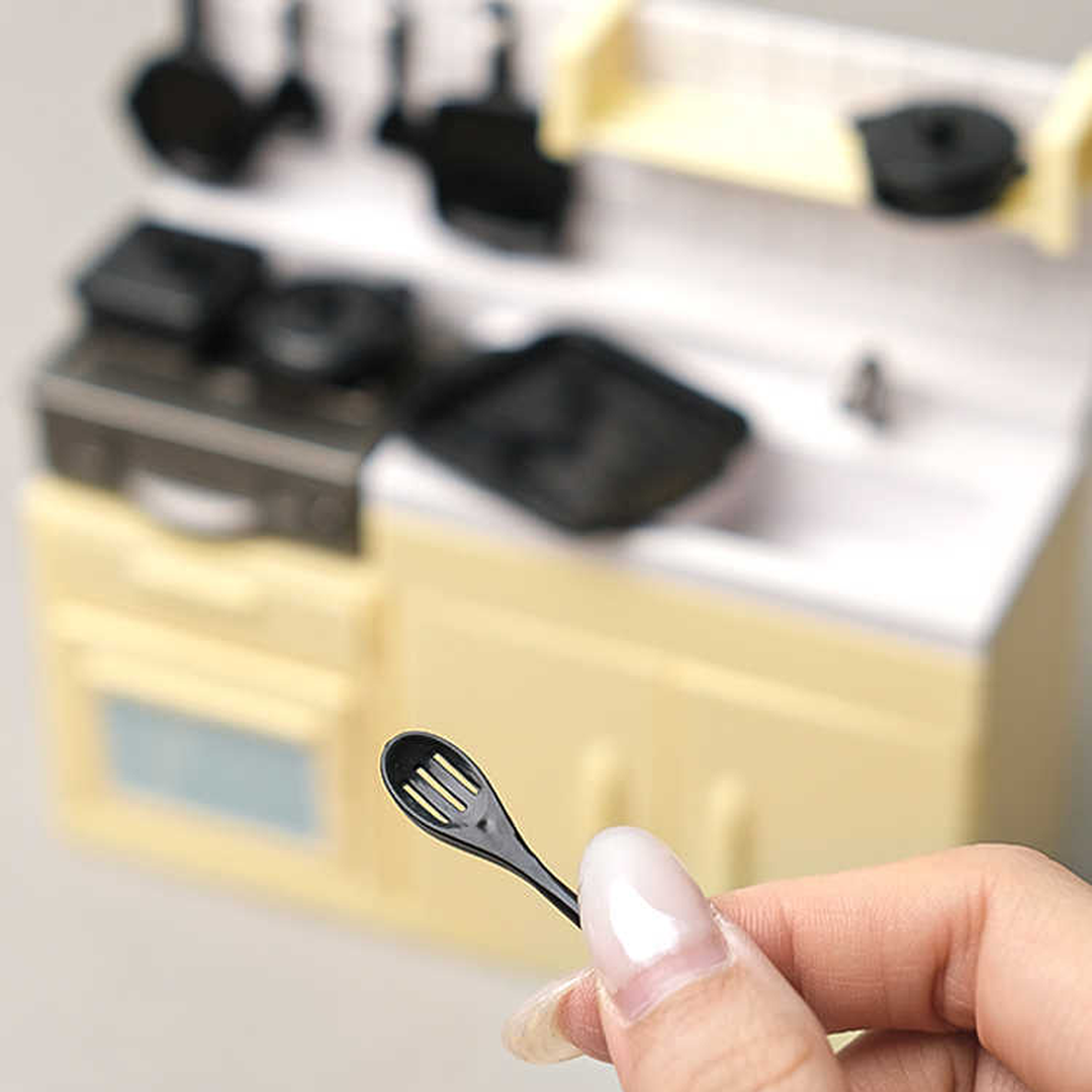 Dinner Prep in Miniature: Sink and Stove Cabinet Set
