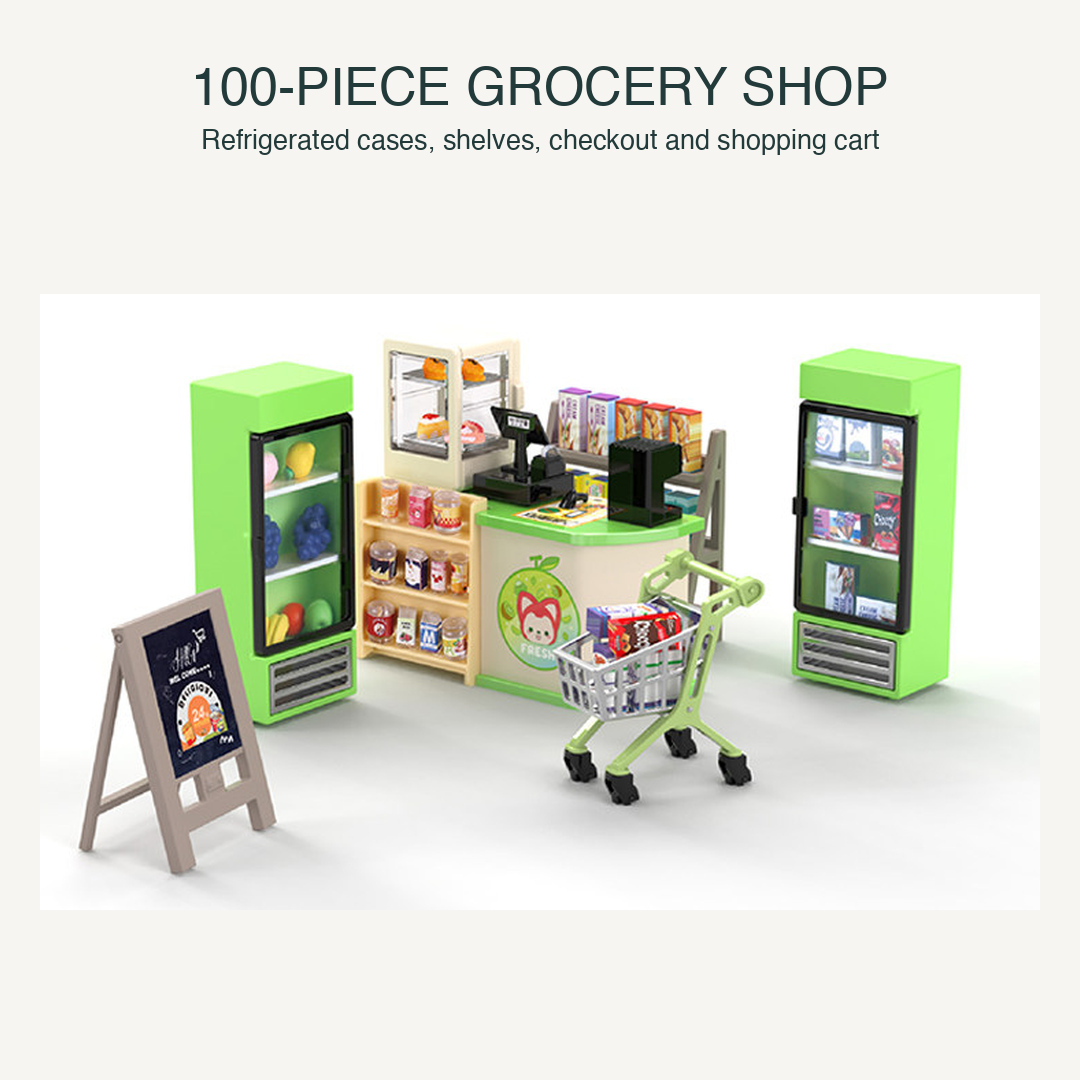 The Whole Tiny Market: Premium Miniature Supermarket Bundle