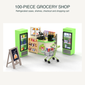 A Full Little Market: 100-Piece Miniature Grocery Shop Set