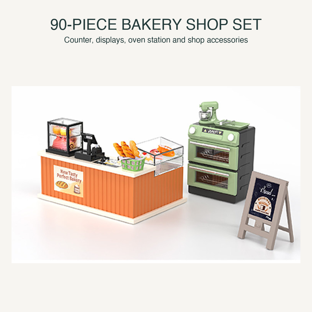 A Little Shop Full of Treats: Miniature Bakery and Bread Display Bundle