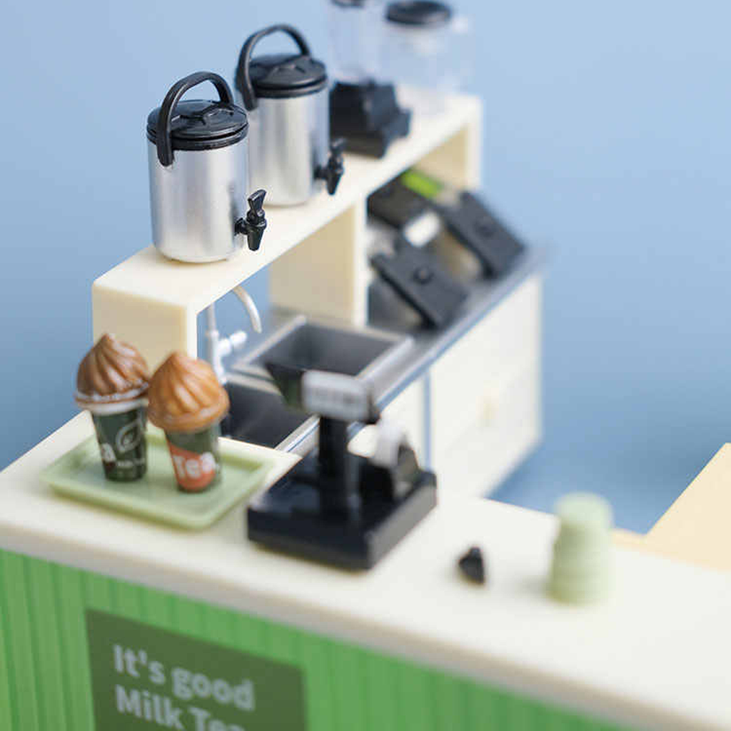 A Sweet Little Sip: 90-Piece Miniature Milk Tea Shop Set
