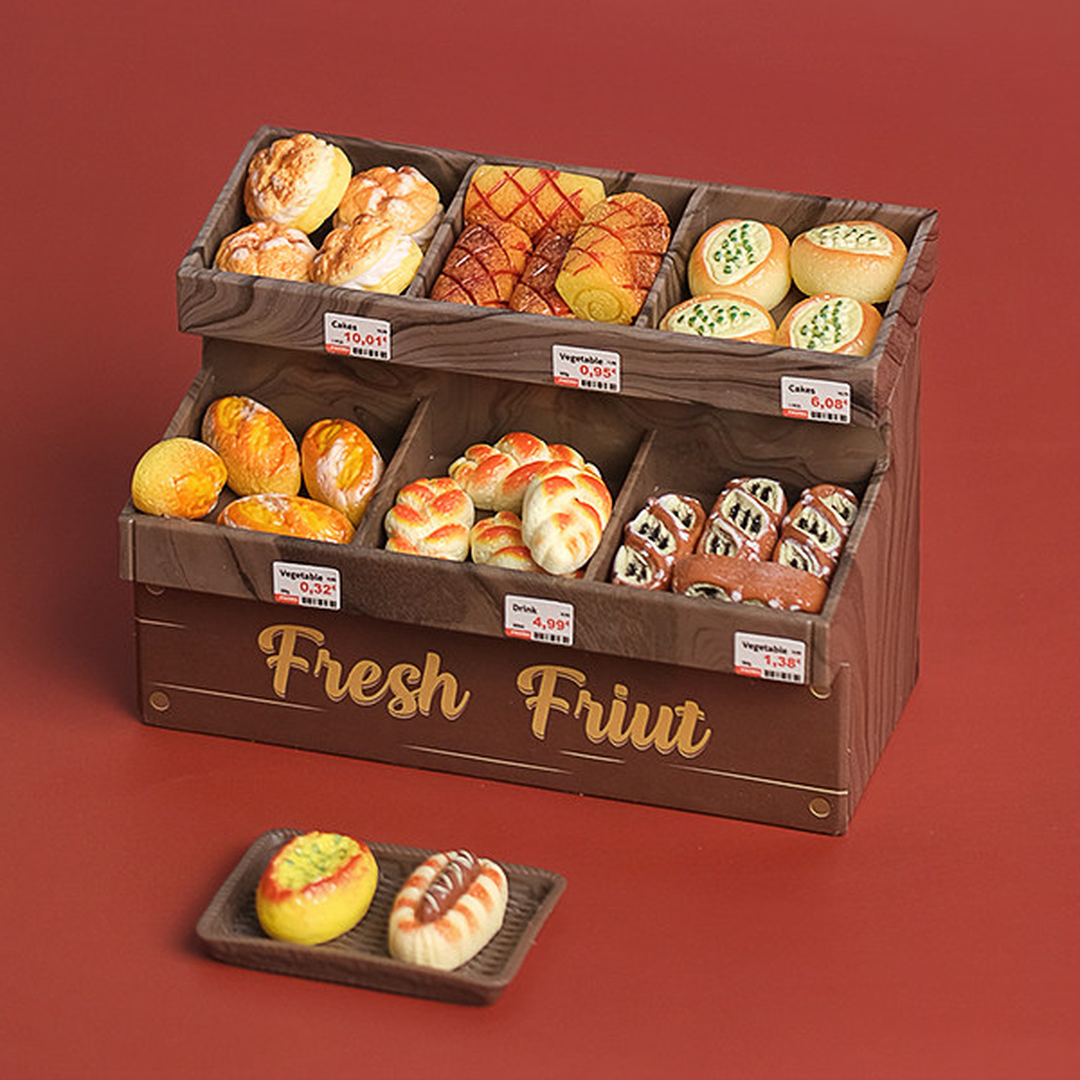 A Little Shop Full of Treats: Miniature Bakery and Bread Display Bundle